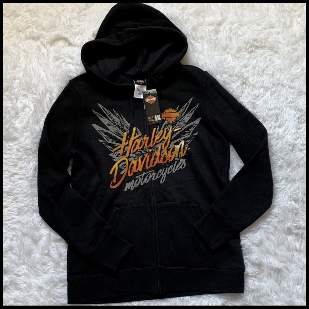 Harley Davidson Motorcycles Eagle Wings Hoodie